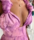THE KAIA DRESS - Pink Tie Dye - Medium