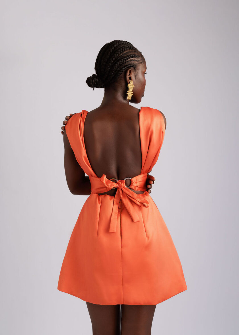 KAIA DRESS - Orange - Image 3
