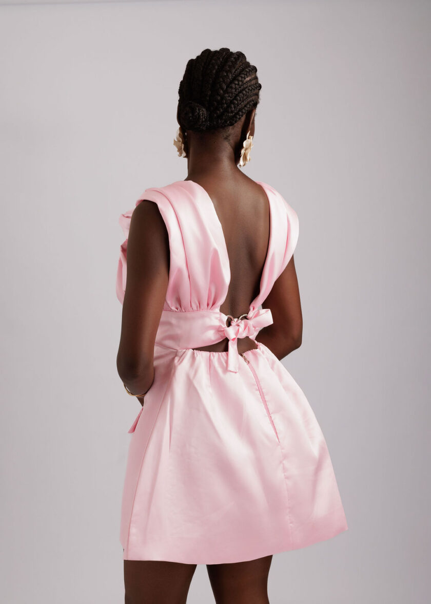 KAIA DRESS - Baby pink - Image 3