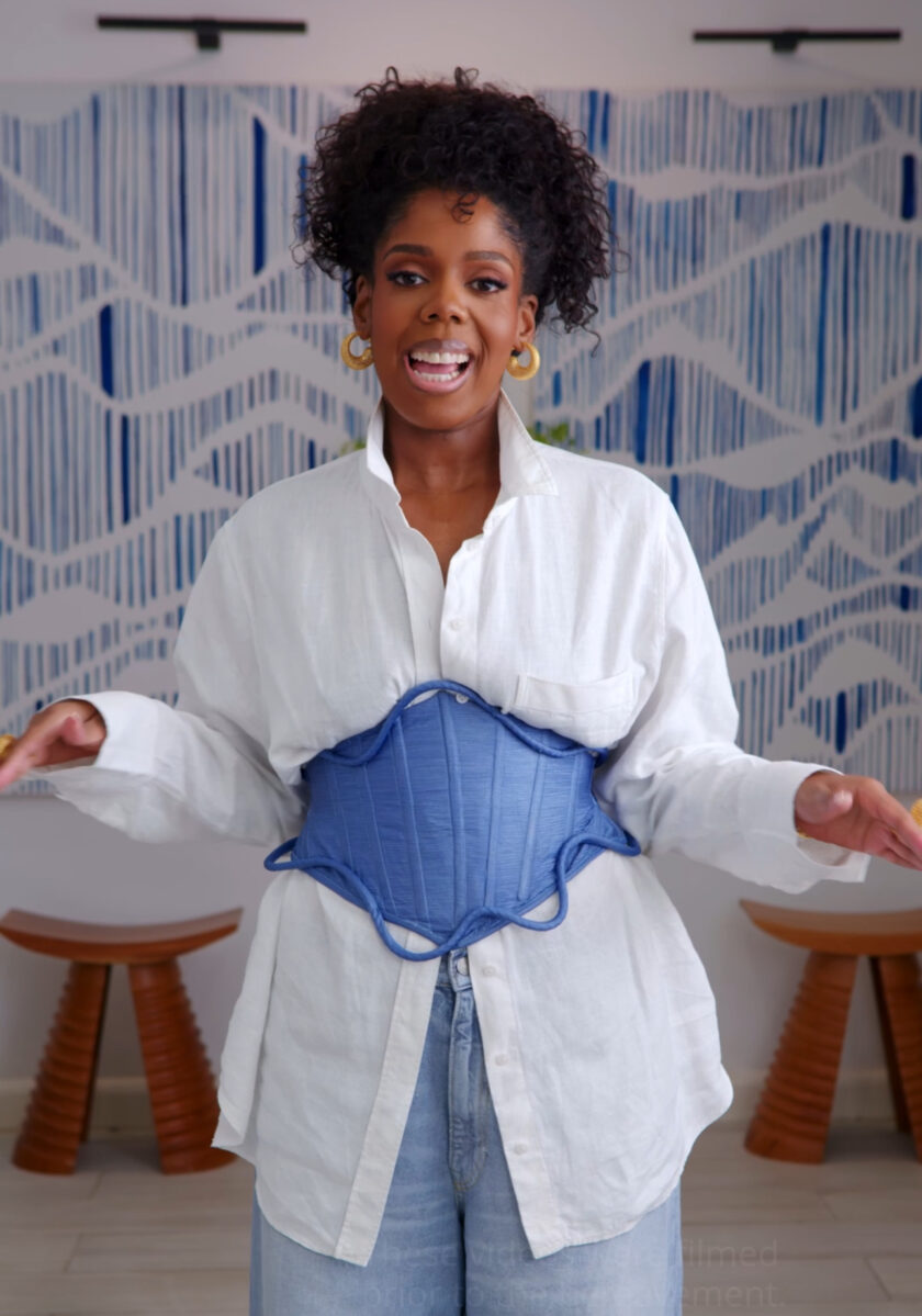 THE KANE CORSET BELT - Denim