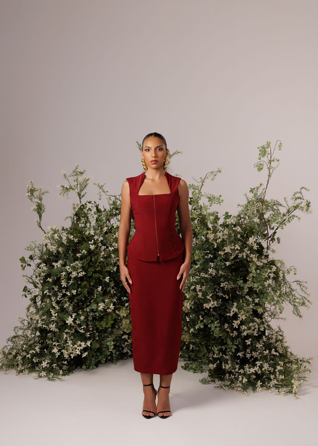 The Audrey Set - Burgundy - Image 7