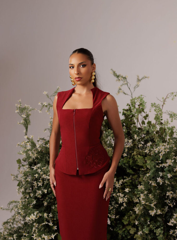 The Audrey Set - Burgundy