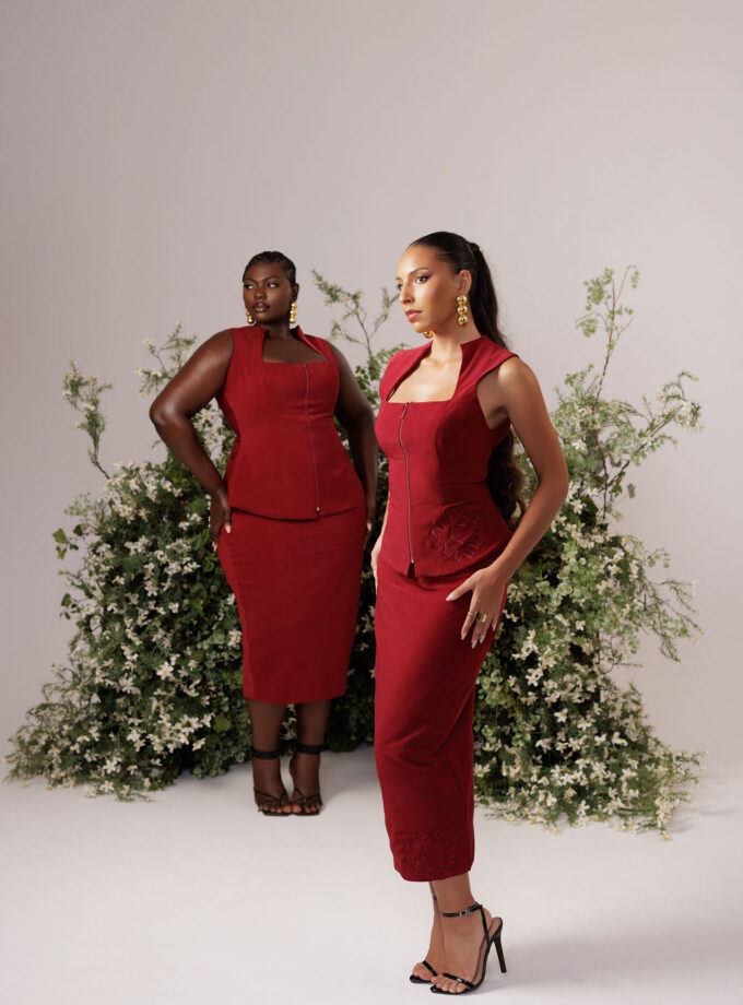 The Audrey Set - Burgundy