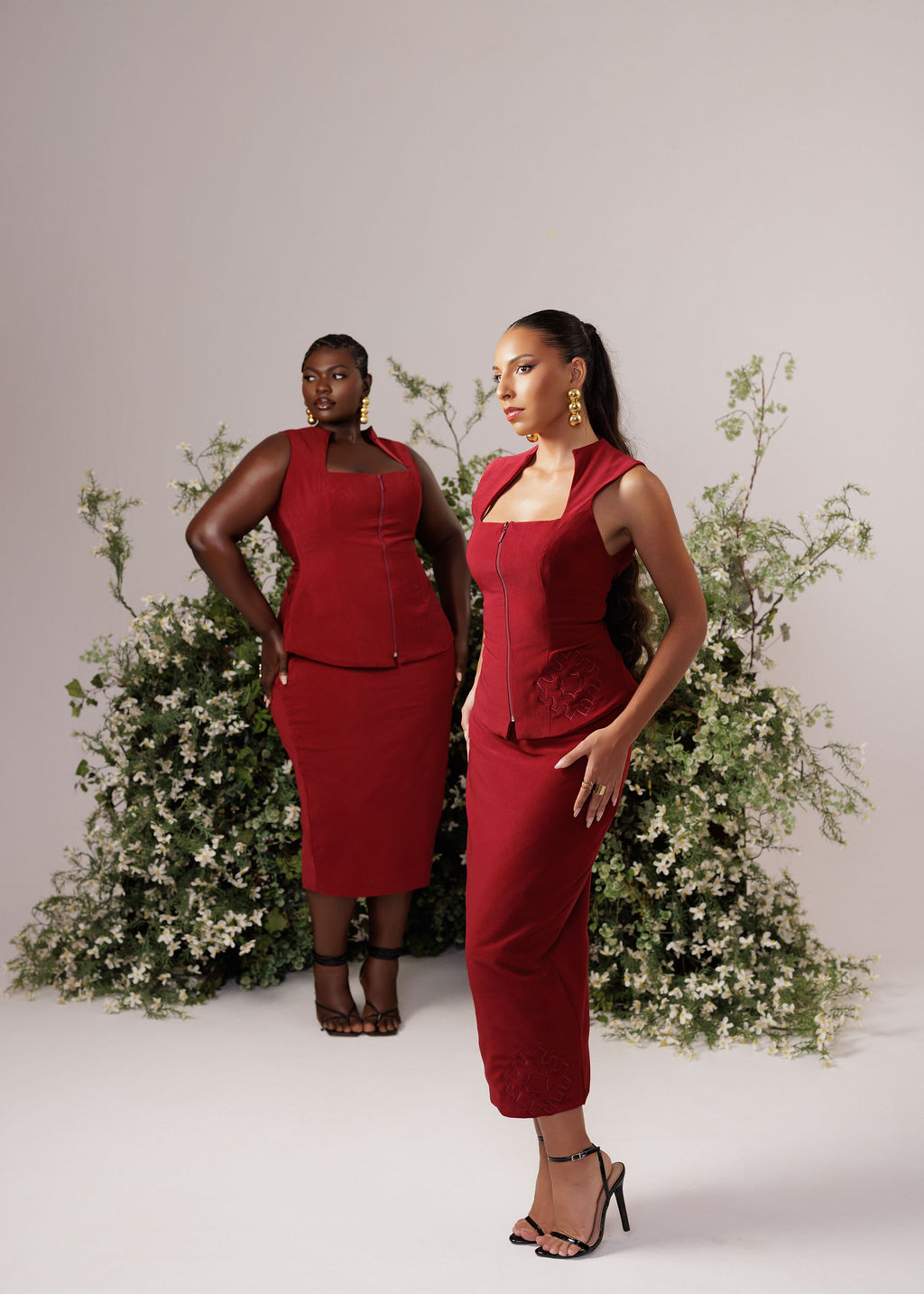 The Audrey Set - Burgundy - Image 9