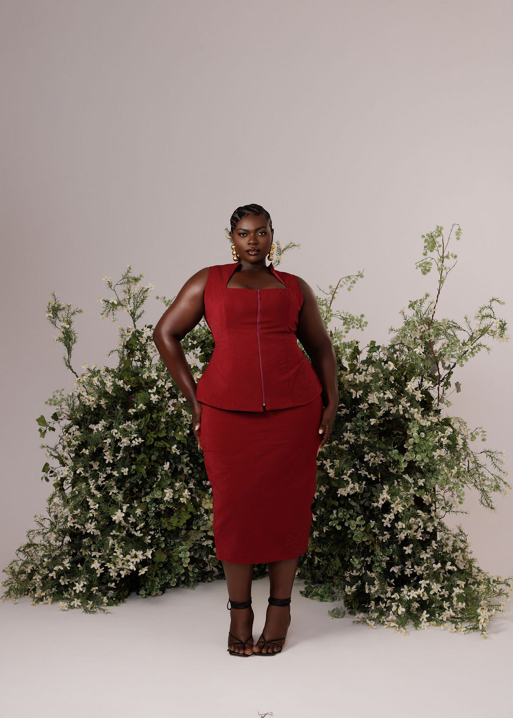 The Audrey Set - Burgundy - Image 6